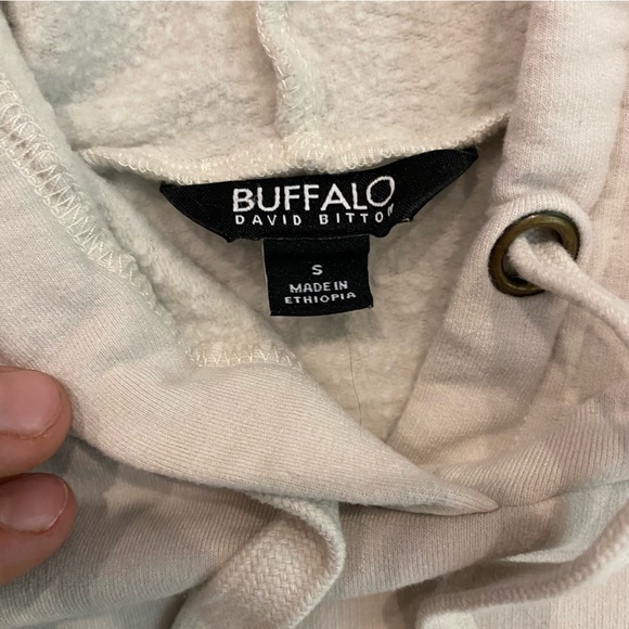 Buffalo David Bitton's Women's White Hooded Sweatshirt - Picture 5 of 8